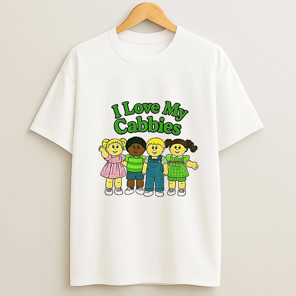 I Love My Cabbies Retro 80s Nostalgia T Shirt