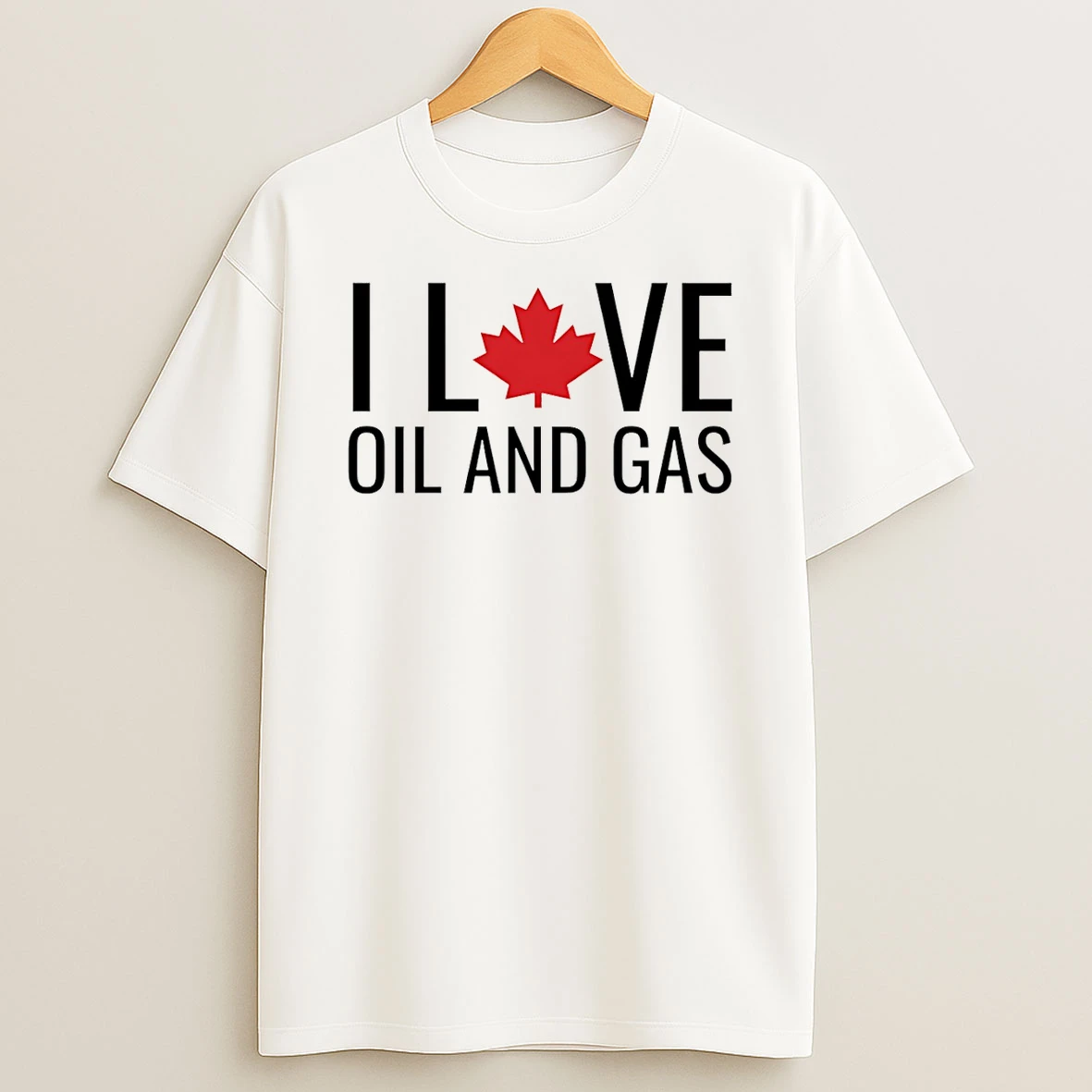 I Love Oil And Gas Canada T Shirt