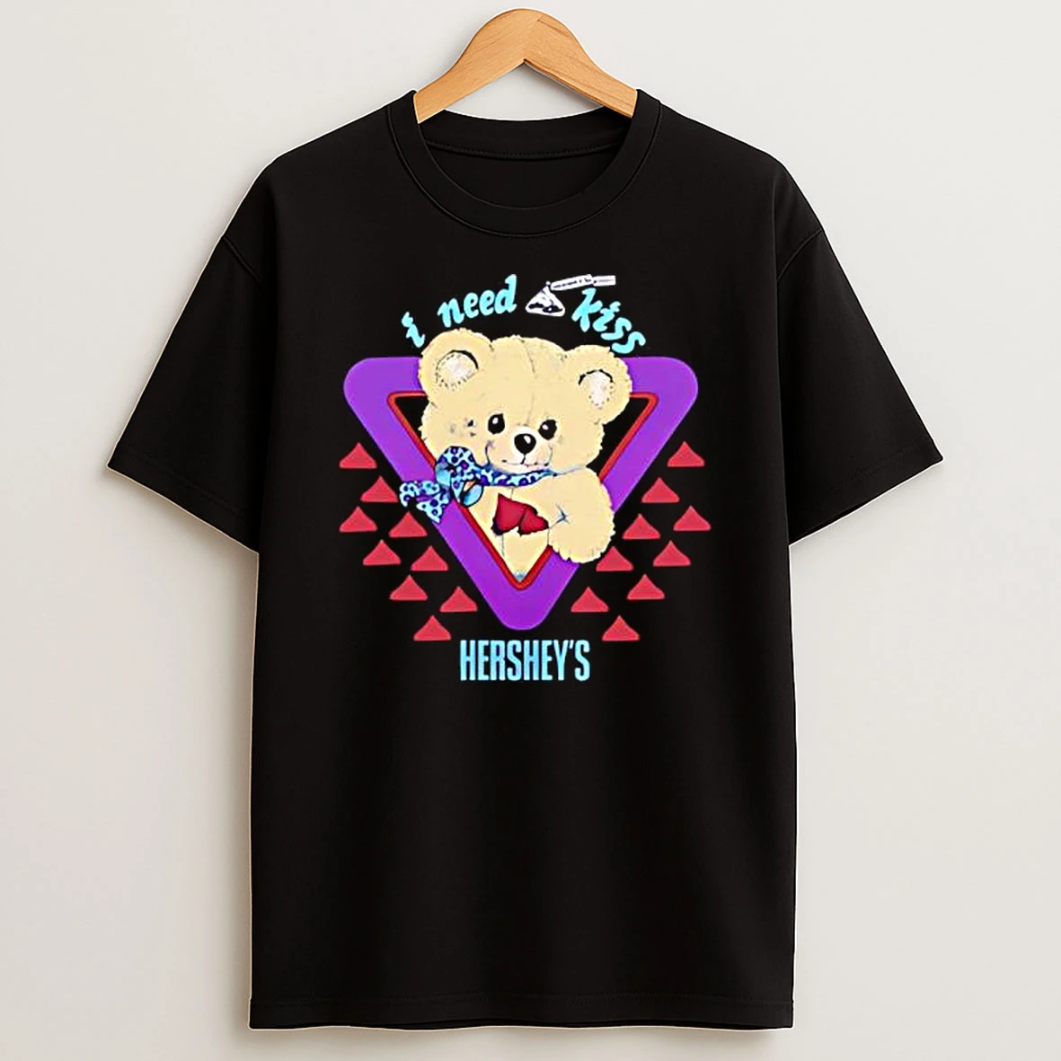 I Need A Kiss Hersheys Kisses Bear T Shirt