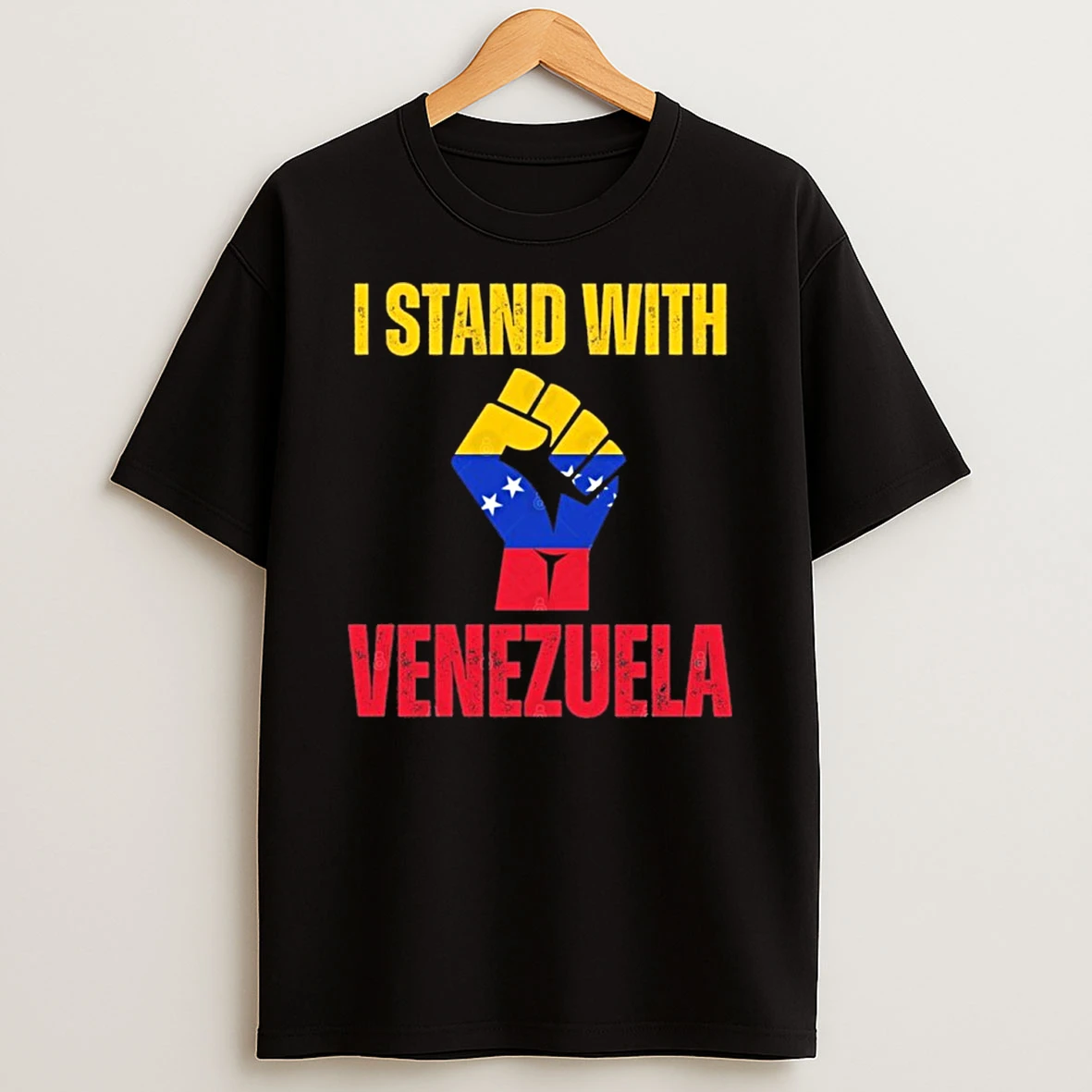 I Stand With Venezuela Freedom Flag T Shirt