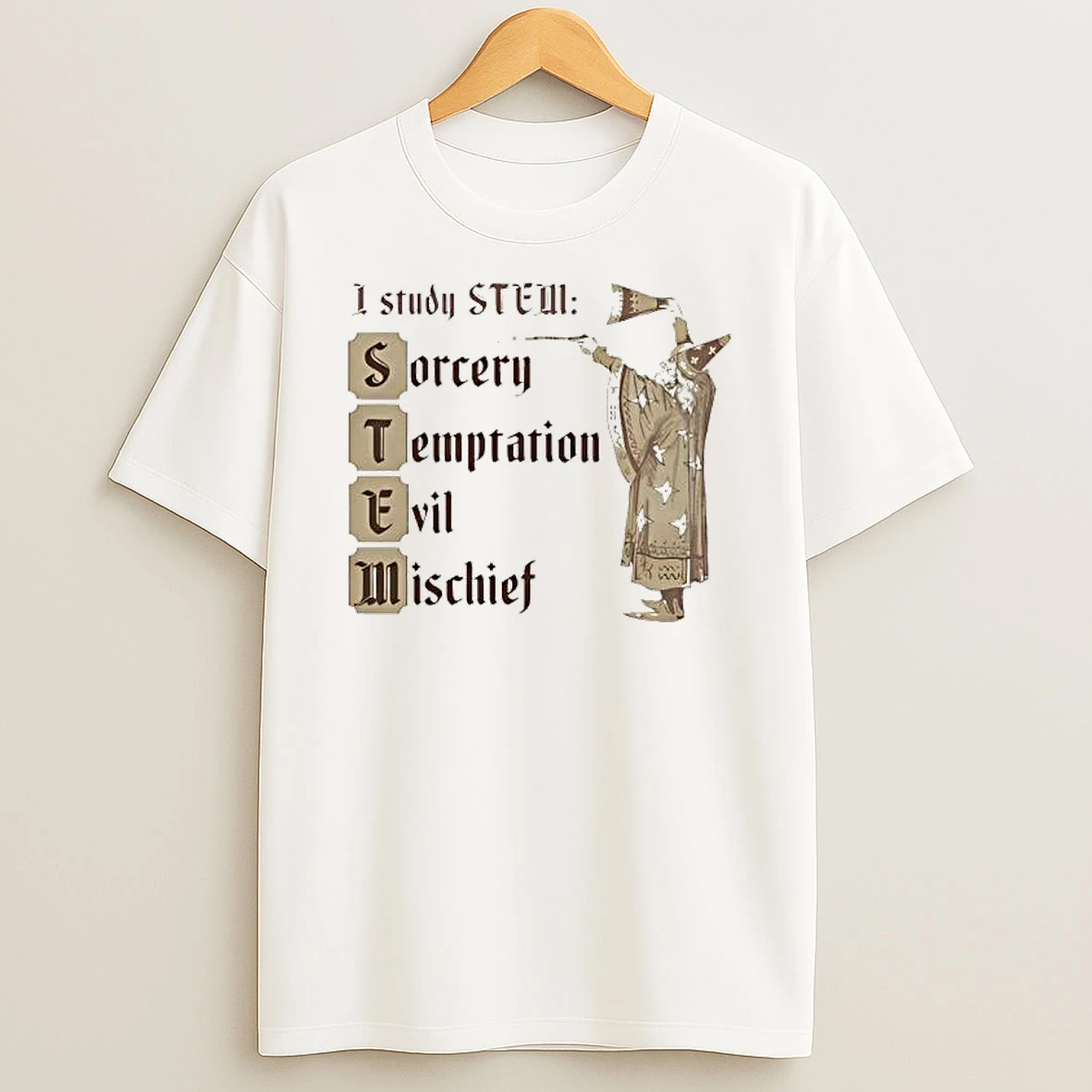 I Study Stem Wizard T Shirt