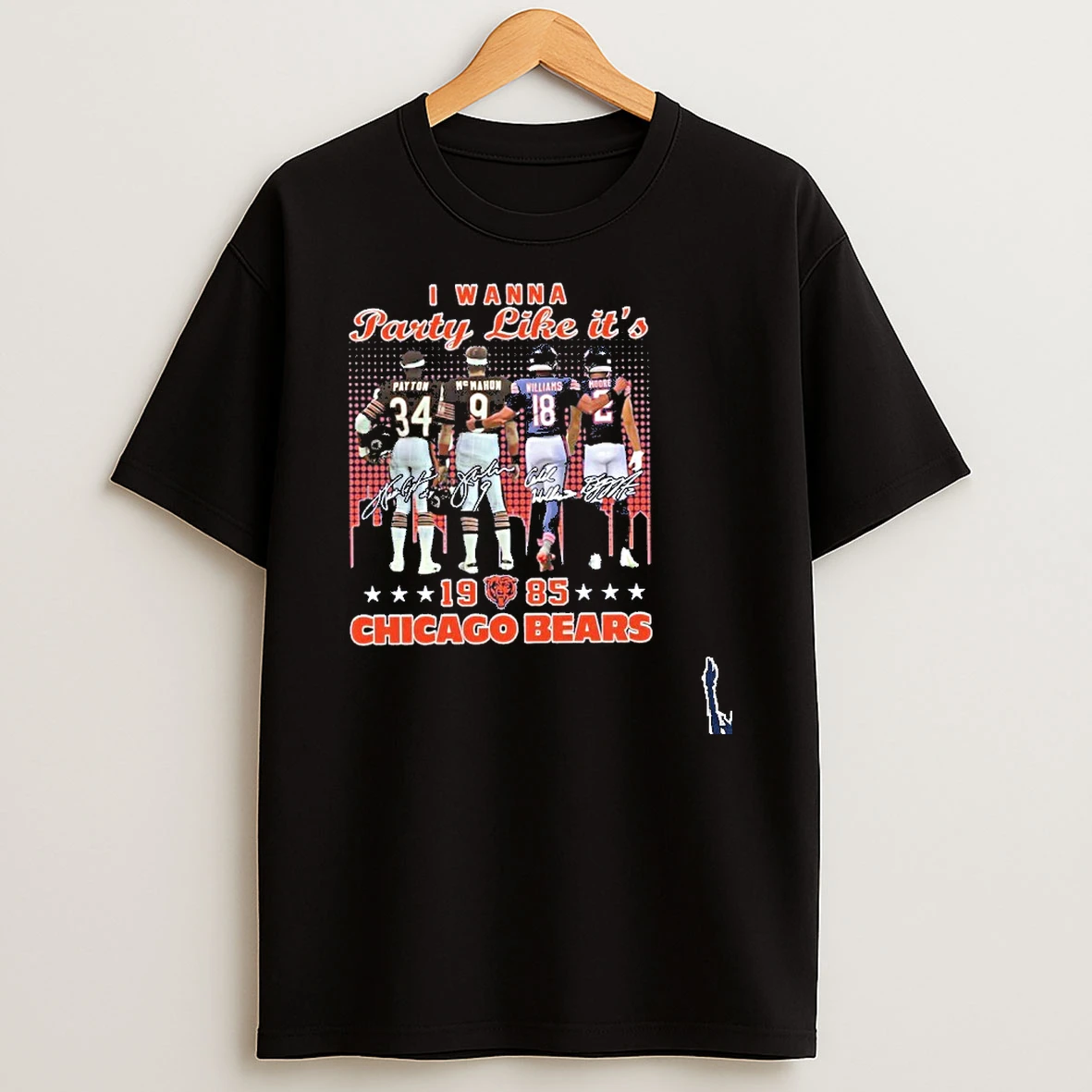 I Wanna Party Like Its Player 1985 Chicago Bears T Shirt