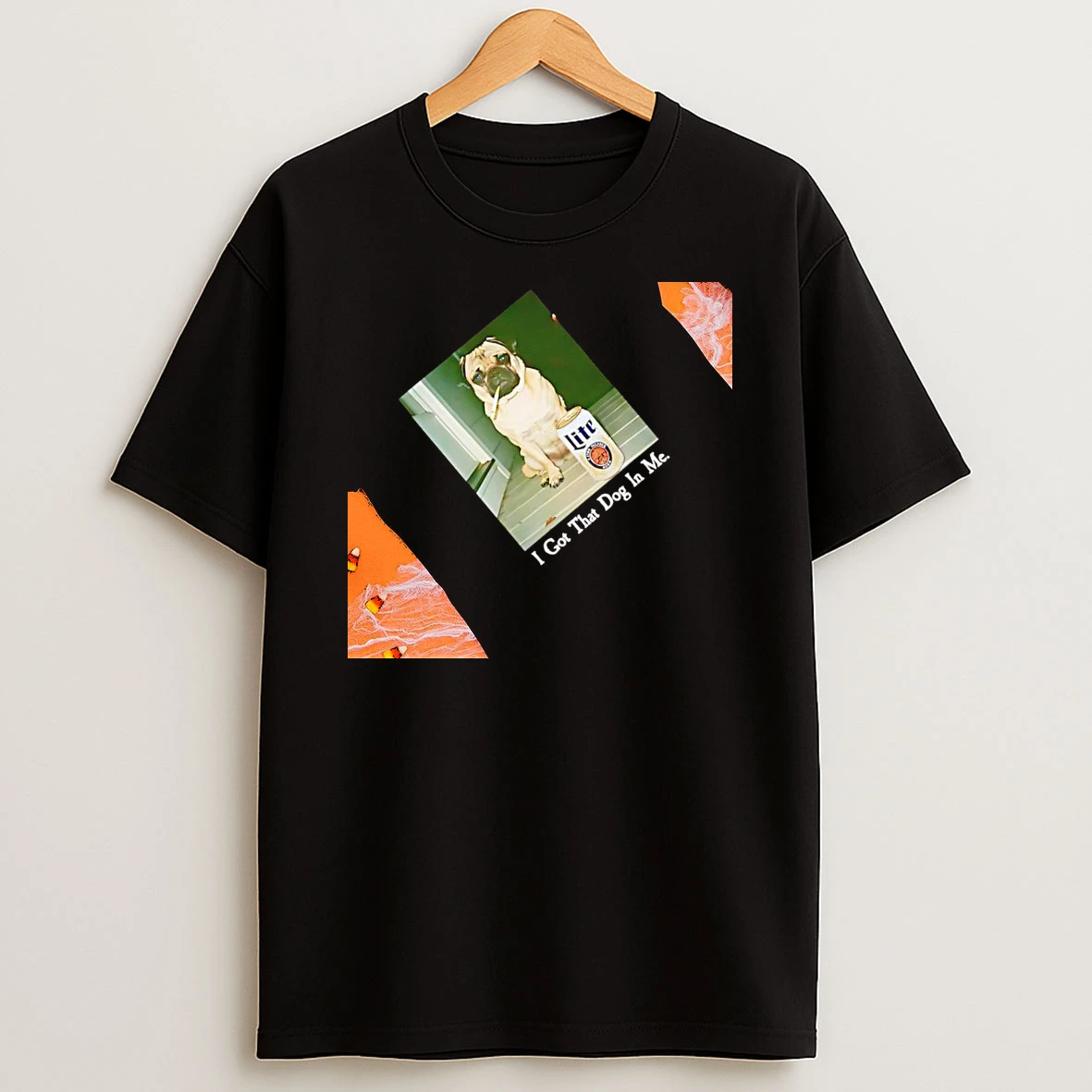 I Got That Dog In Me Pug Smoking Beer Womens T Shirt