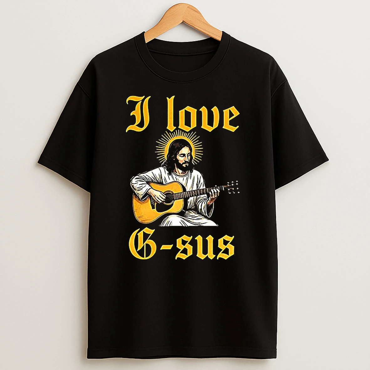 I Love G Sus Jesus Plays Guitar T Shirt