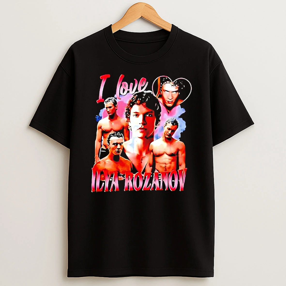 I Love Ilya Rozanov Muscle Graphic T Shirt