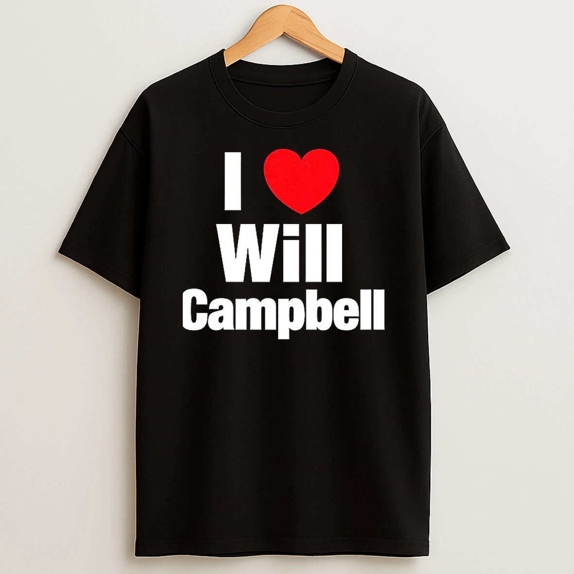 I Love Will Campbell New England Patriots Football Lover T Shirt