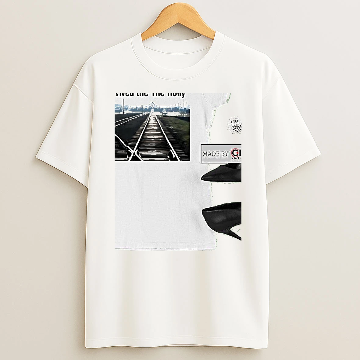 I Survived The The Holly Grok Train Tracks Womens T Shirt
