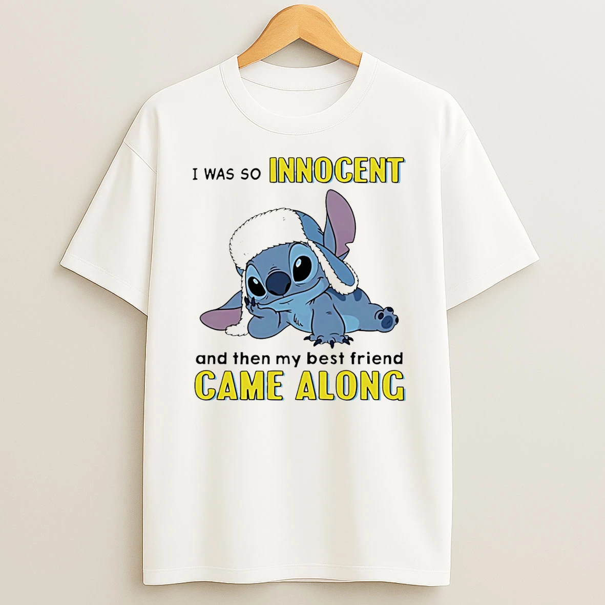 I Was So Innocent And Then My Best Friend Came Along Stitch T Shirt