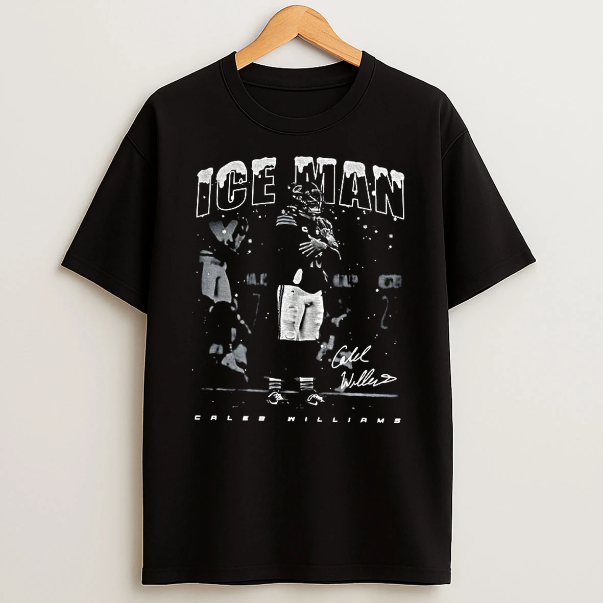 Ice Man Caleb Williams Football Vintage Signature T Shirt