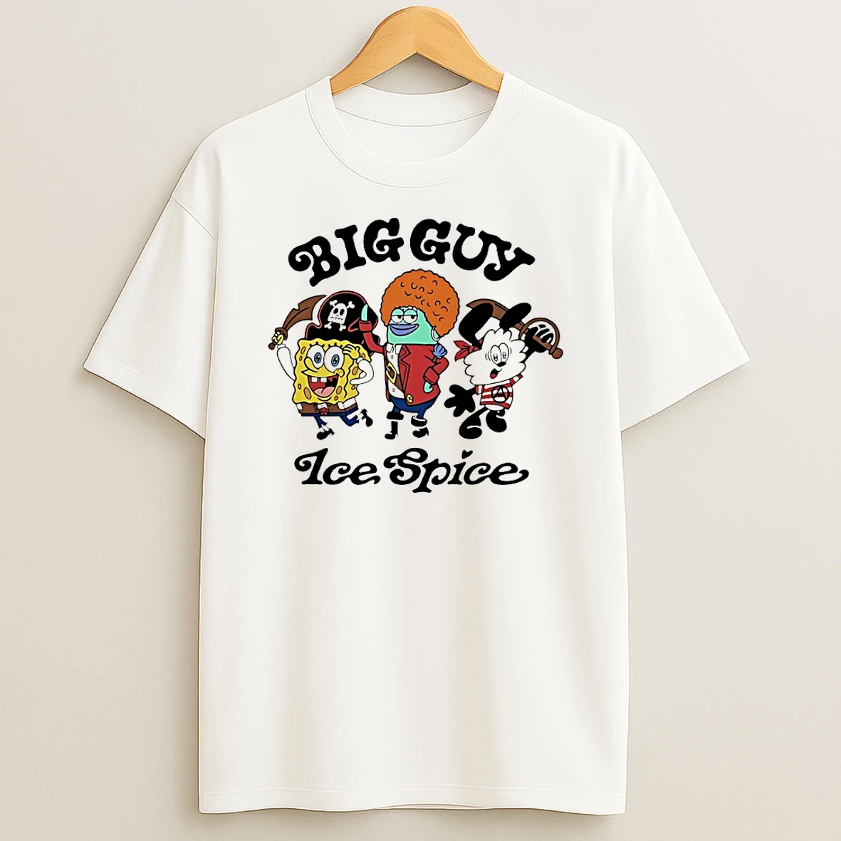 Ice Spice Big Guy Character Circle T Shirt
