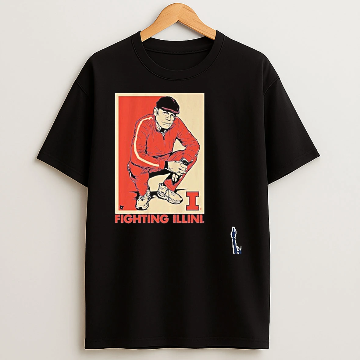 Illinois Basketball Track Suit Coach Underwood T Shirt