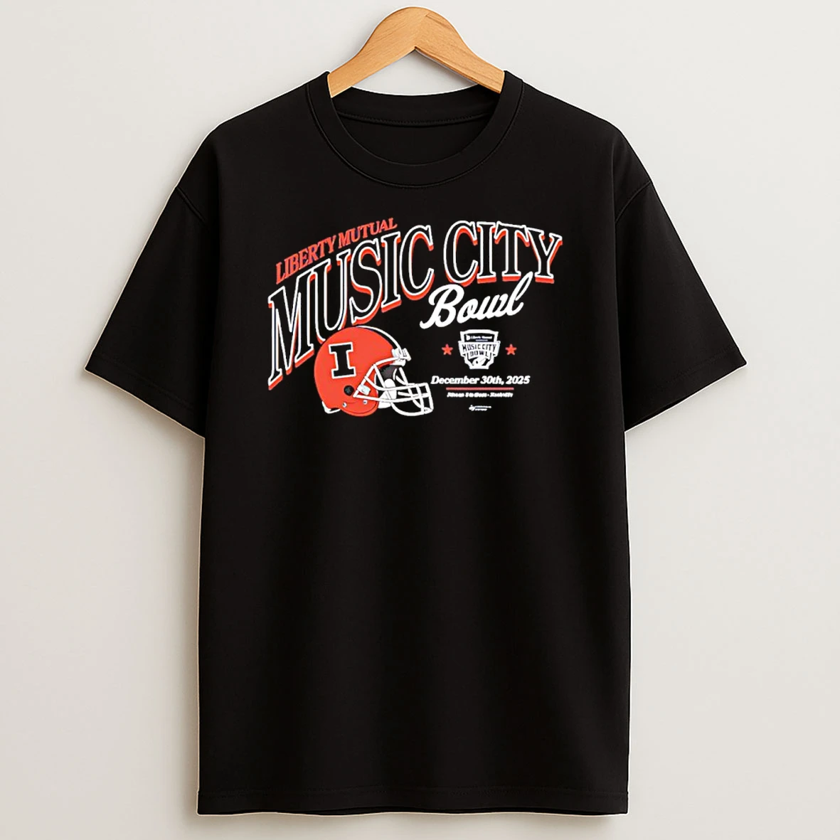 Illinois Fighting Illini 2025 Liberty Mutual Music City Bowl T Shirt