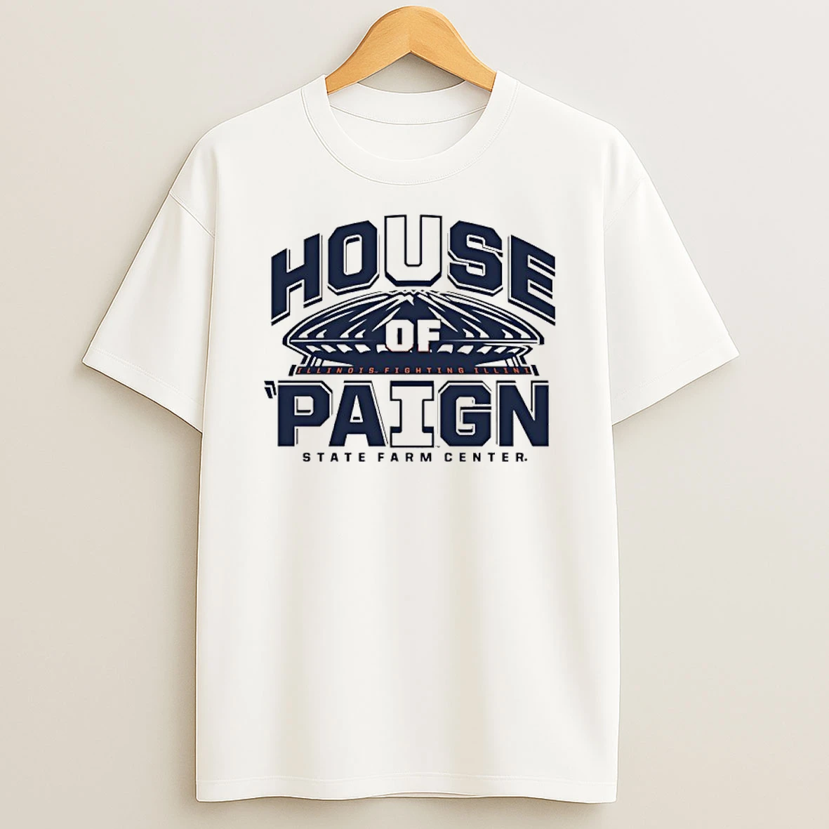 Illinois Fighting Illini House Of Paign State Farm Center T Shirt