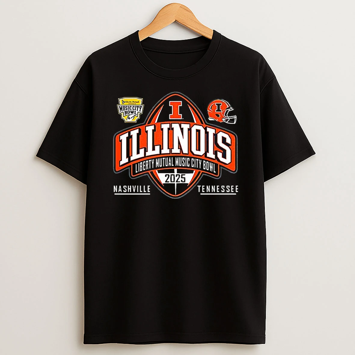 Illinois Fighting Illini Football 2025 Music City Bowl T Shirt