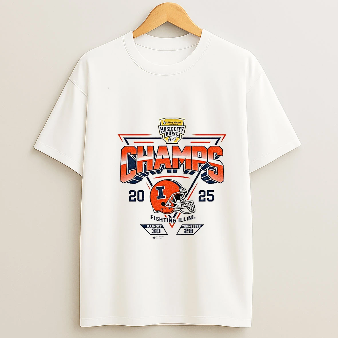 Illinois Fighting Illini Football 2025 Transperfect Music City Bowl Fighting Illini T Shirt