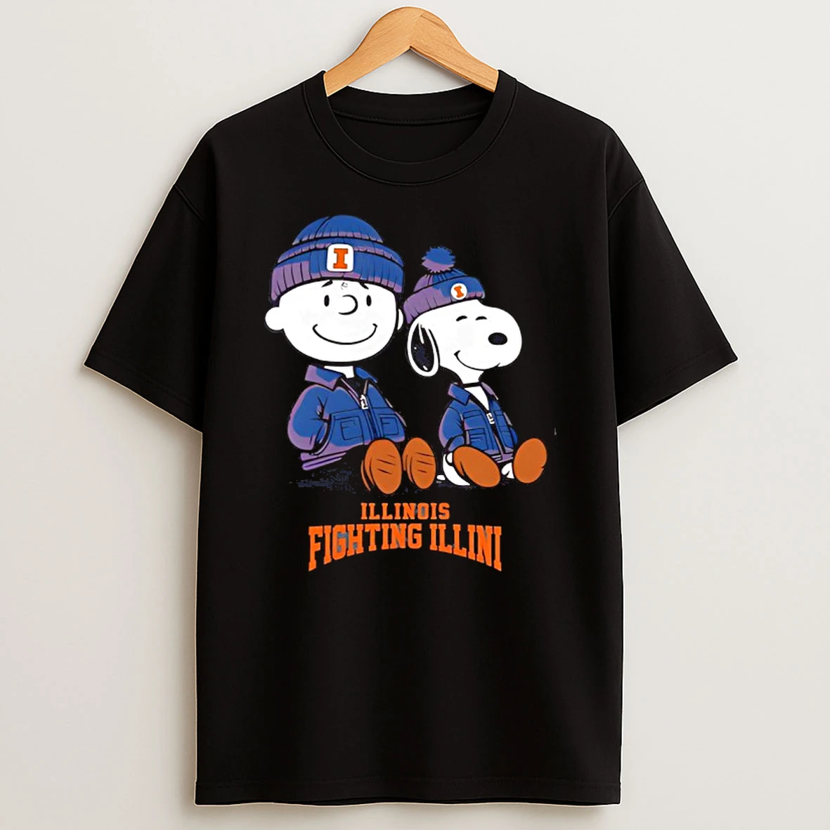 Illinois Fighting Illini X Snoopy And Charlie Brown T Shirt