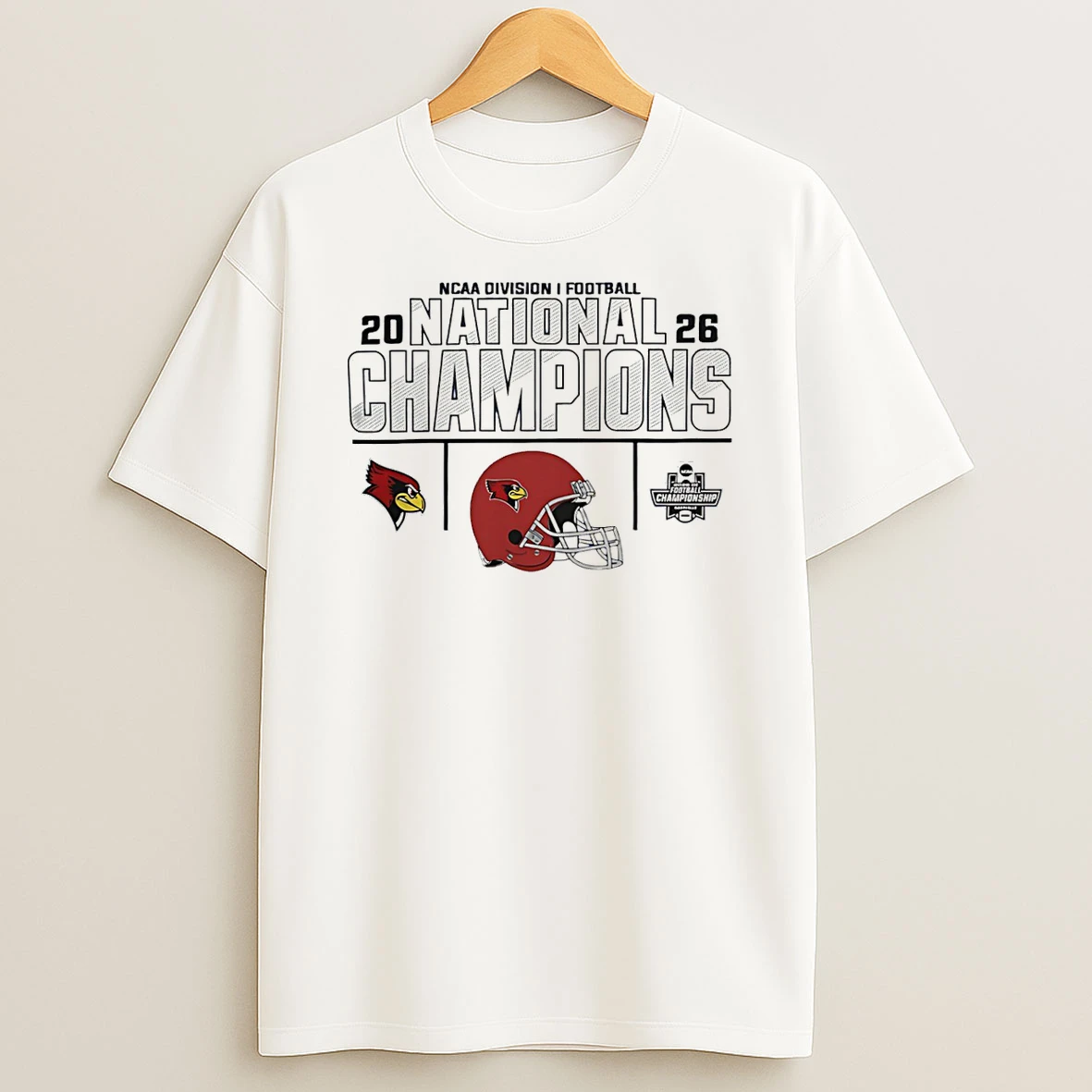 Illinois State Redbirds 2026 Division I Football National Champions Helmet T Shirt