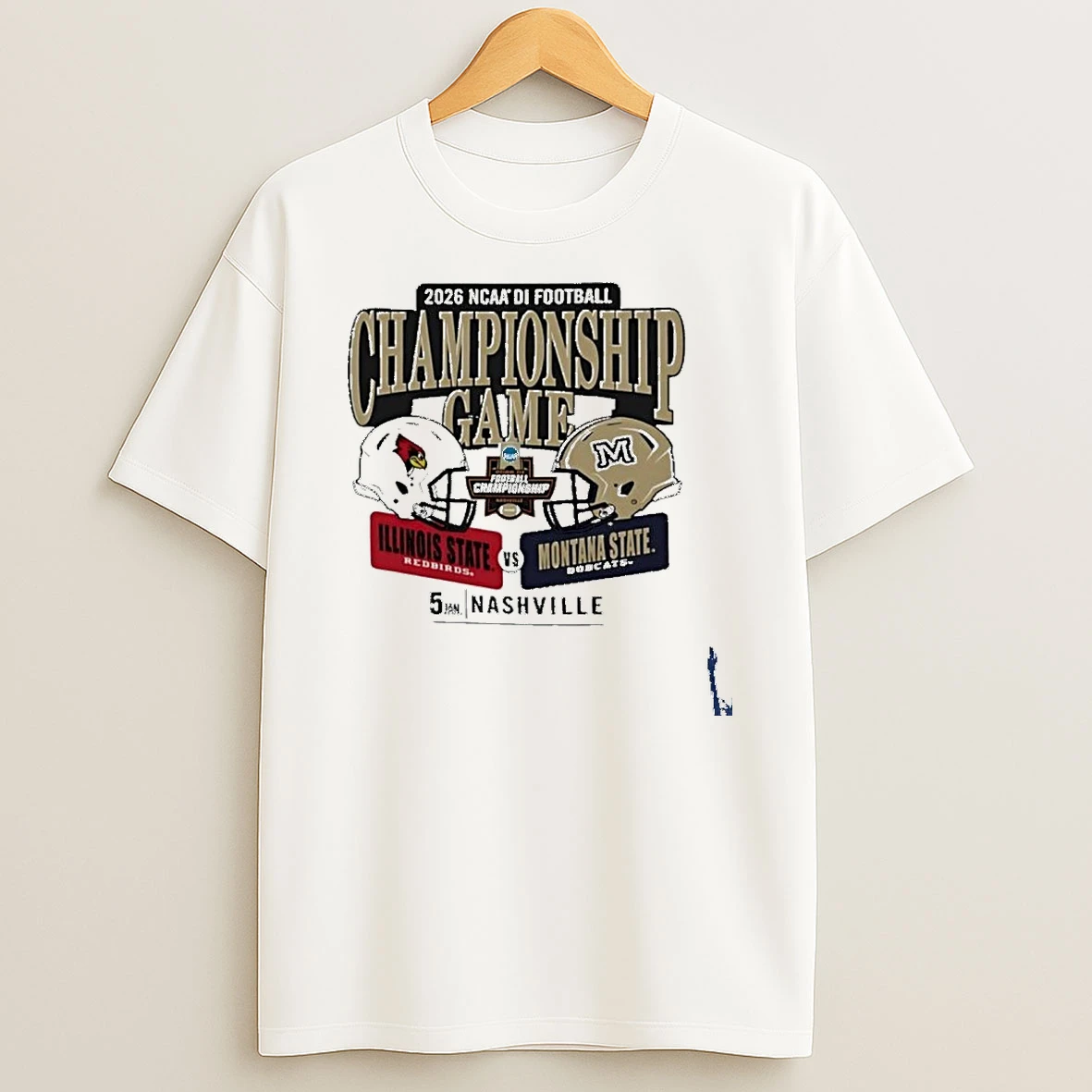Illinois State Vs Montana State Fcs Di Football Championship Game T Shirt