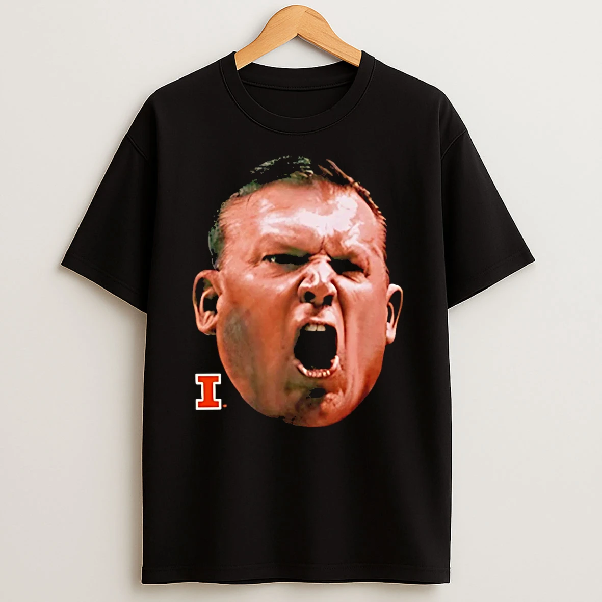 Illinois Coach Bret Bielema Big Face T Shirt