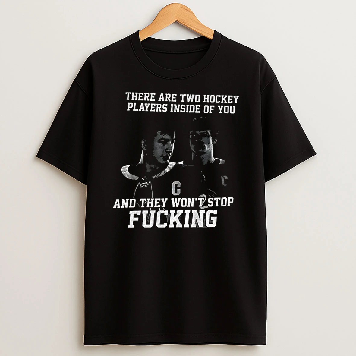 Ilya Rozanov Shane Hollander There Are Two Hockey Players Inside Of You And They Wont Stop Fucking Vintage T Shirt