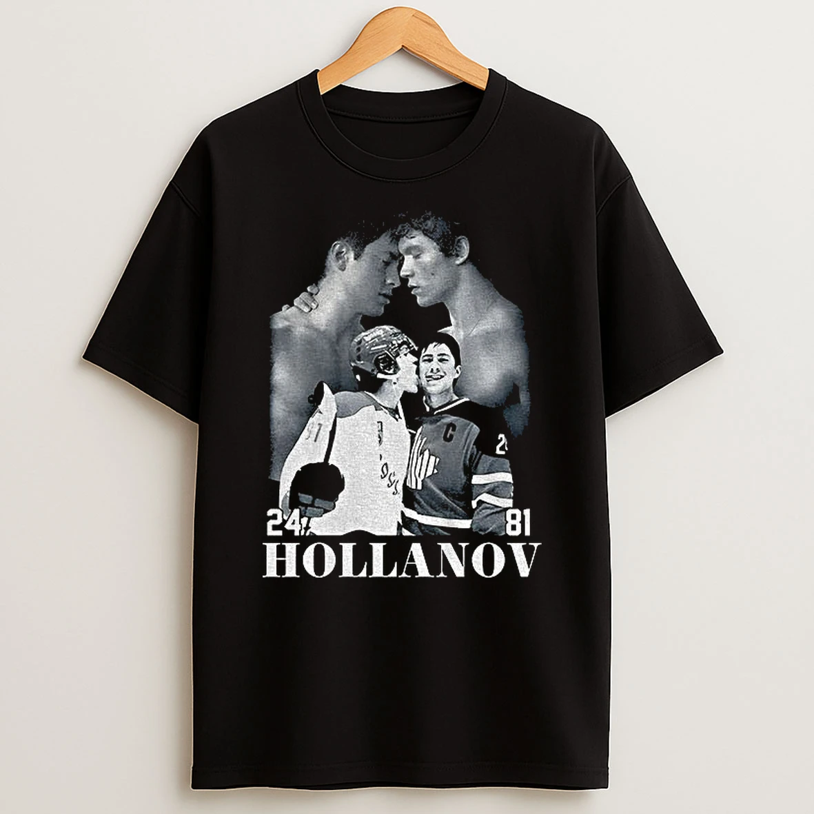 Ilya Rozanov Licks Shane Hollander Face Hollanov 24 81 Vintage T Shirt