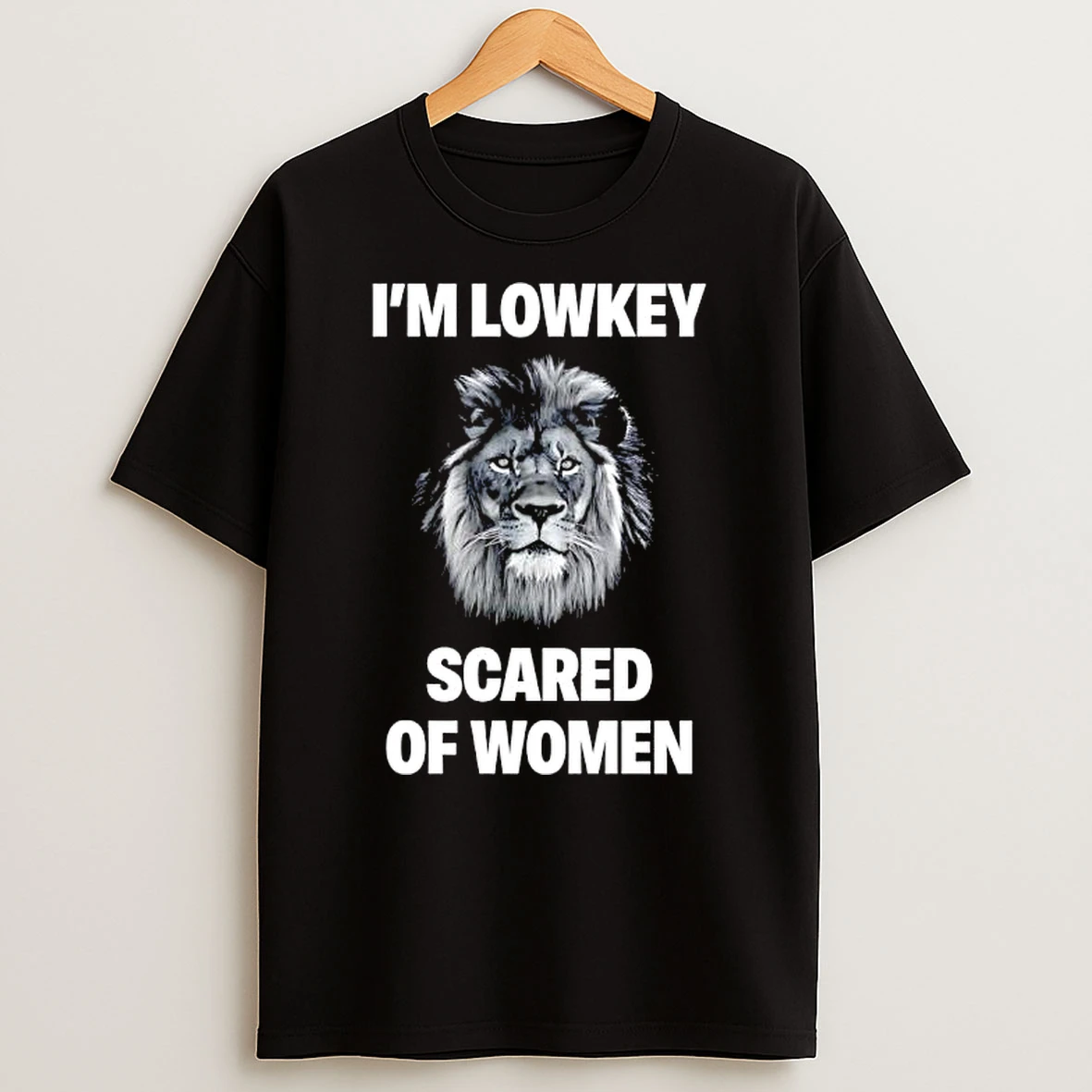 Im Lowkey Scared Of Women Lion Graphic T Shirt