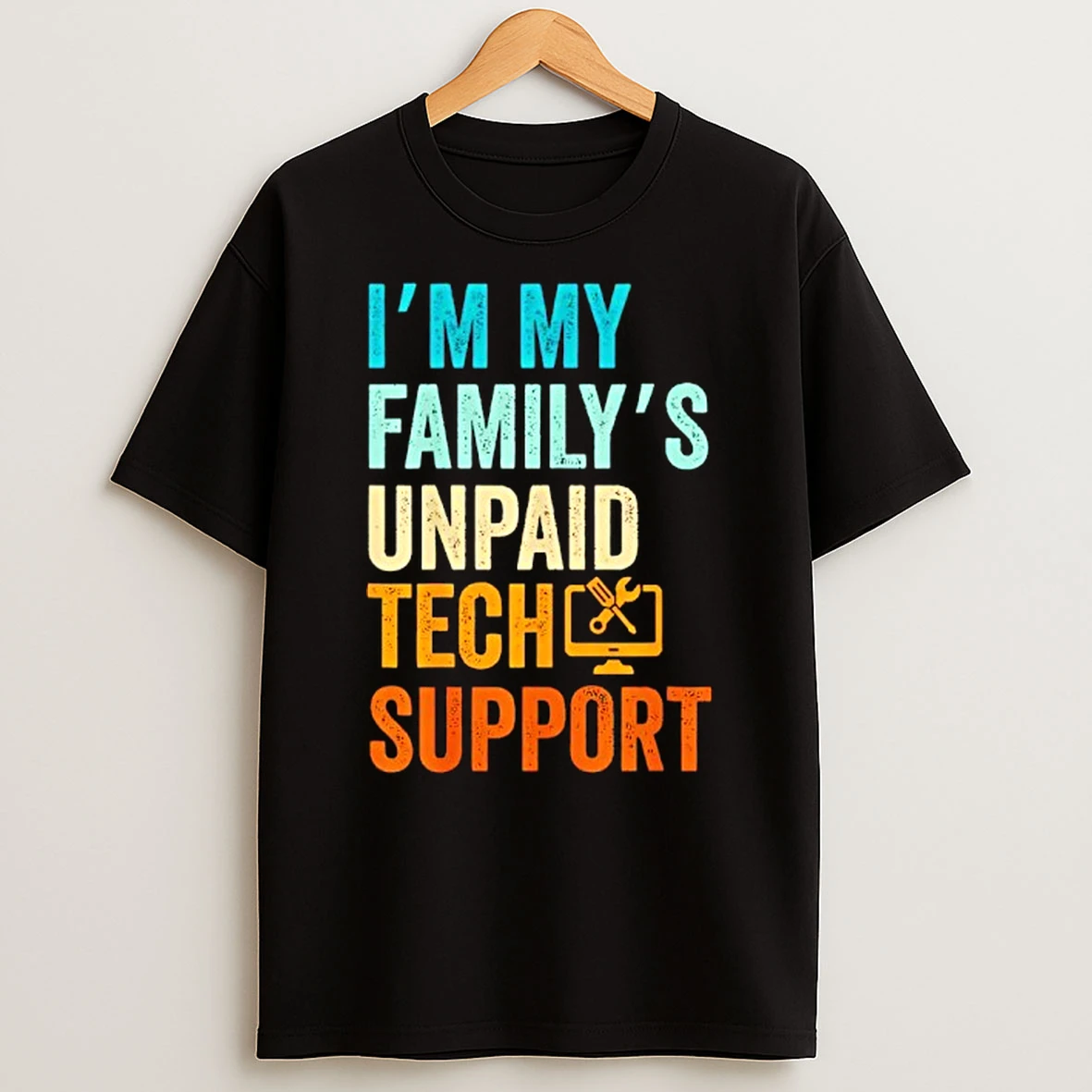Im My Familys Unpaid Tech Support It Engineer Computer Nerd T Shirt