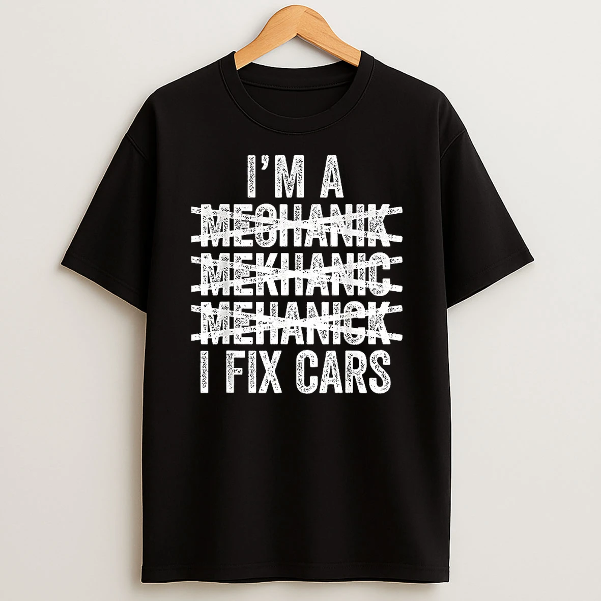 Im A Mechanik Mekhanic Mehanick I Fix Cars Letter T Shirt
