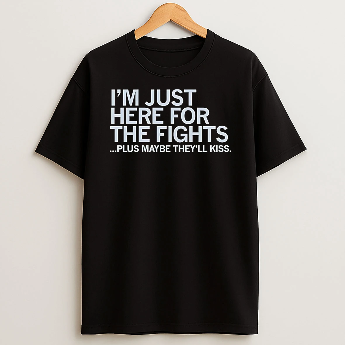 Im Just Here For The Fights Plus Maybe Theyll Kiss The Gay Hockey T Shirt