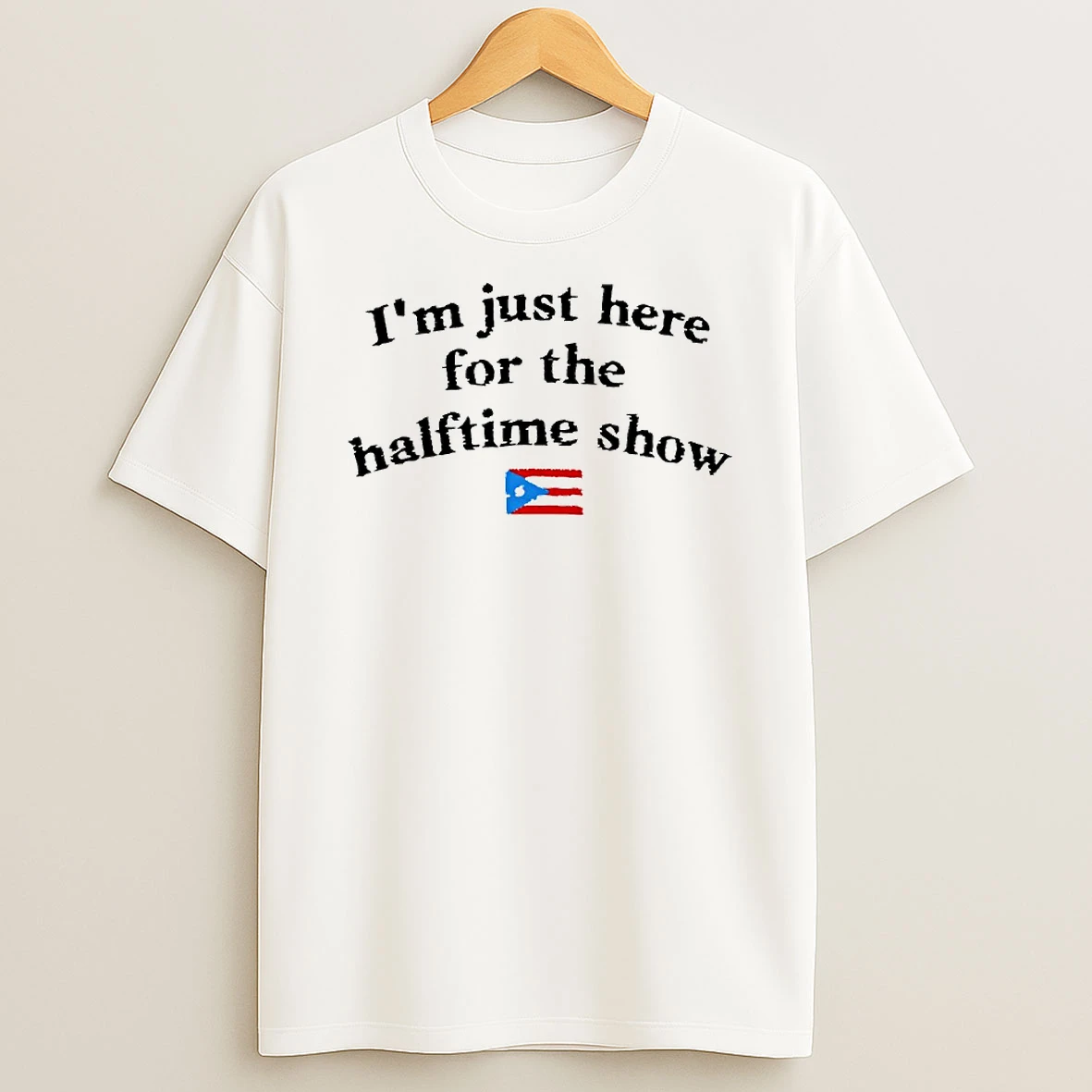 Im Just Here For The Halftime Show Flag Circle T Shirt