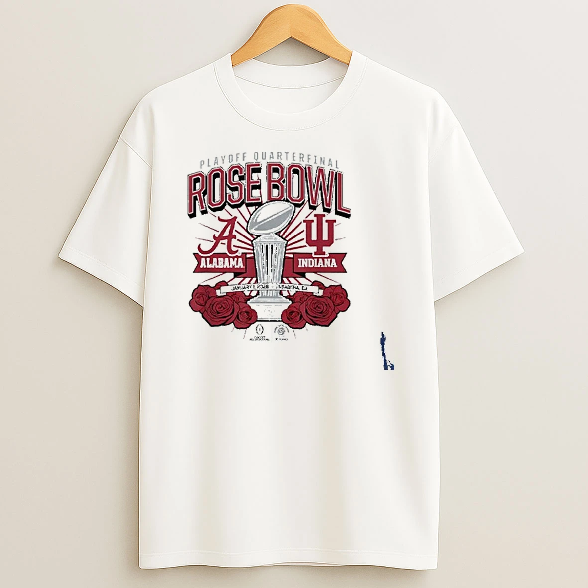 Indiana Alabama Playoff Quarterfinal Rose Bowl January 1 2026 T Shirt