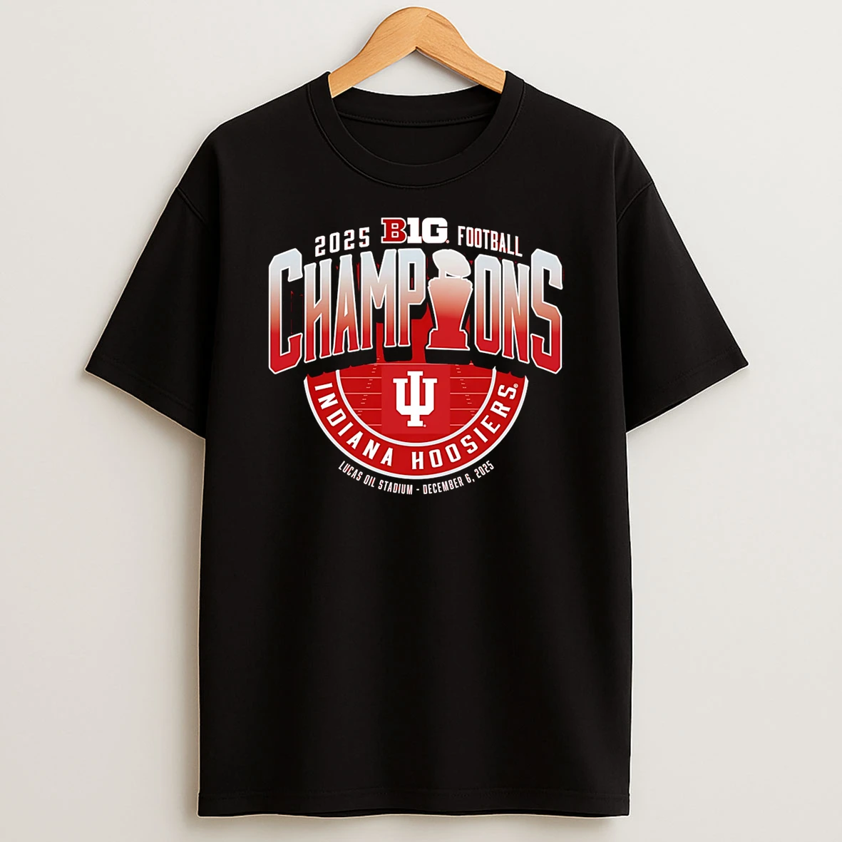 Indiana Football 2025 Big Ten Champions T Shirt