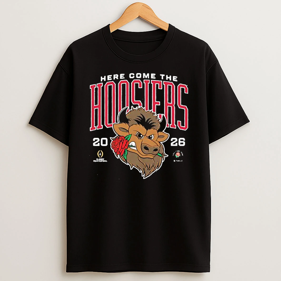 Indiana Here Come The Hoosiers 2026 Rose Bowl Game T Shirt