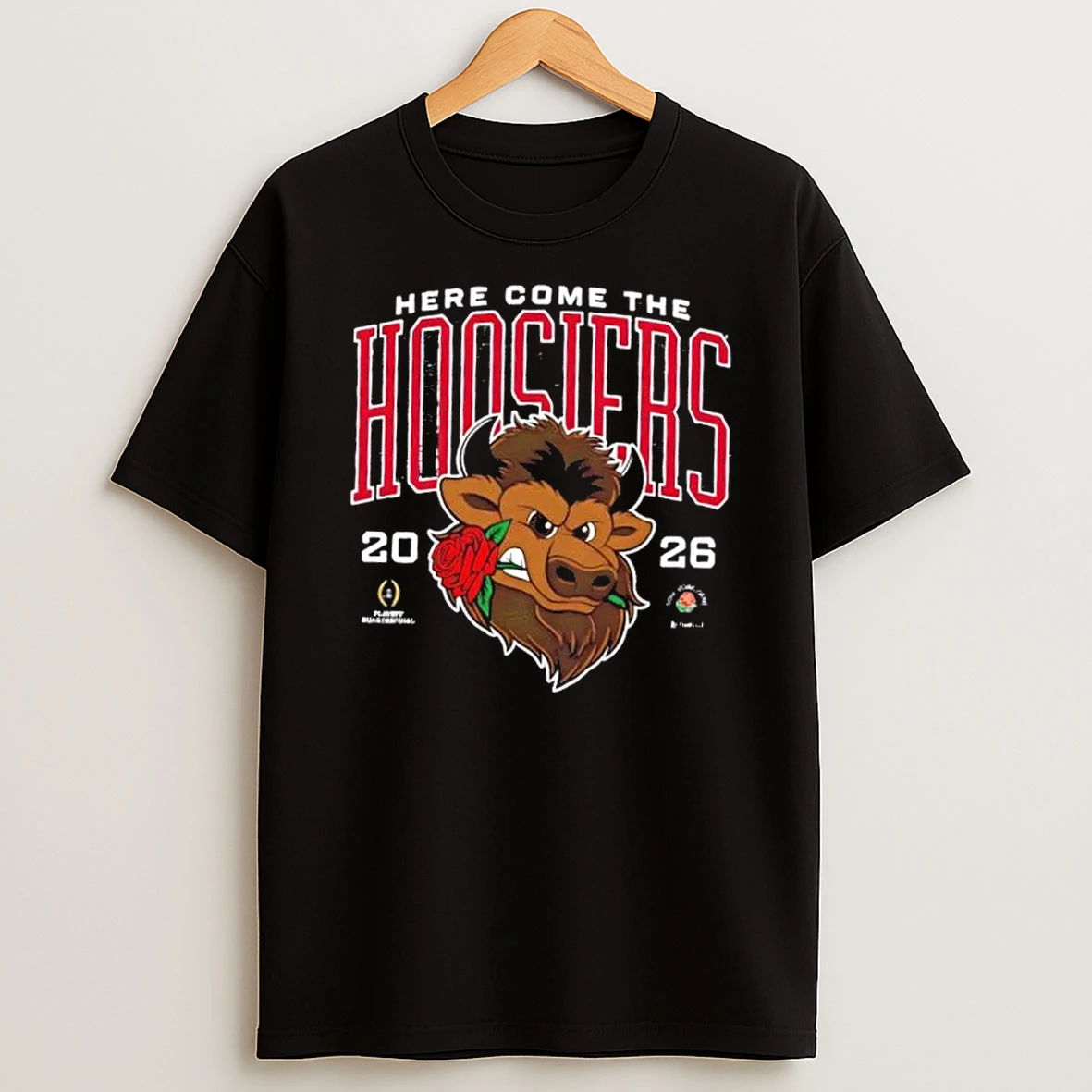 Indiana Here Come The Hoosiers 2026 Rose Bowl T Shirt