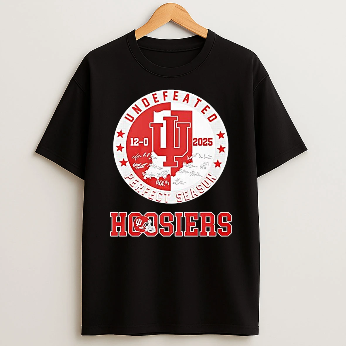 Indiana Hoosiers 12 0 Perfect Season Undefeated T Shirt