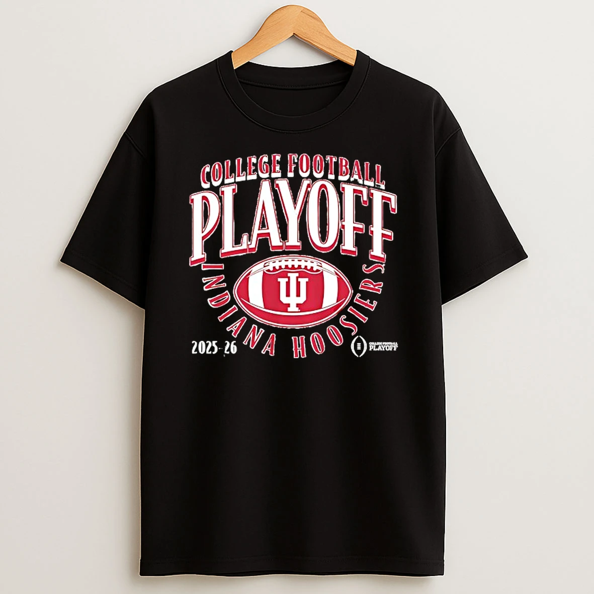 Indiana Hoosiers 2025 2026 College Football Playoff Curve Logo T Shirt