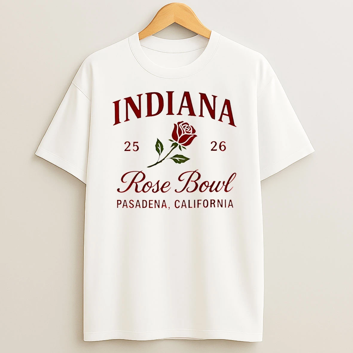 Indiana Hoosiers 2025 2026 Rose Bowl Game Pasadena California T Shirt