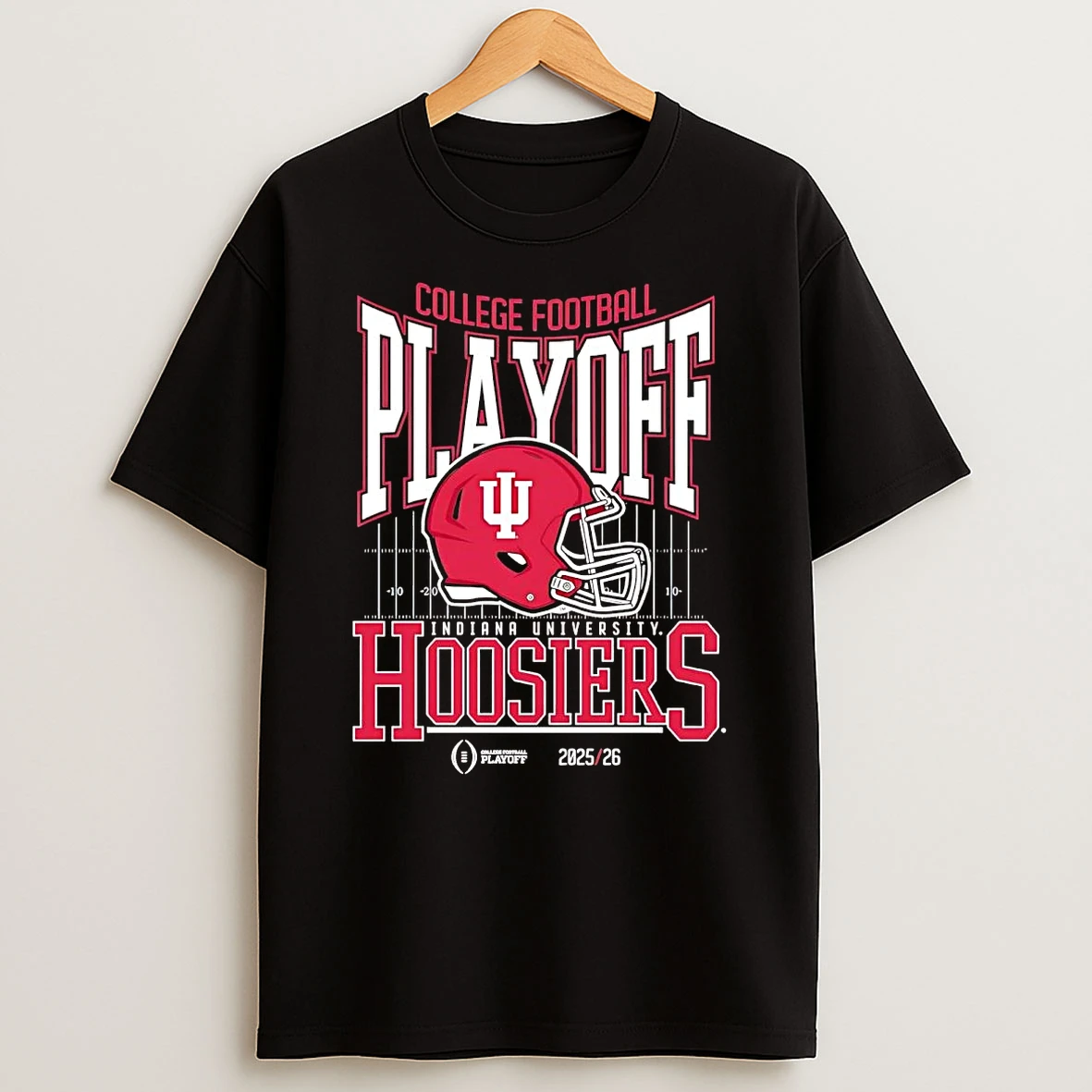 Indiana Hoosiers 2025 26 College Football Playoff Cfp Helmet T Shirt