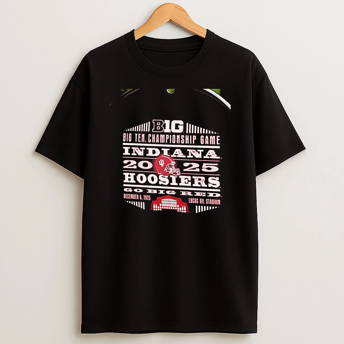 Indiana Hoosiers 2025 Big Ten Championship Game Go Big Red Chriast T Shirt