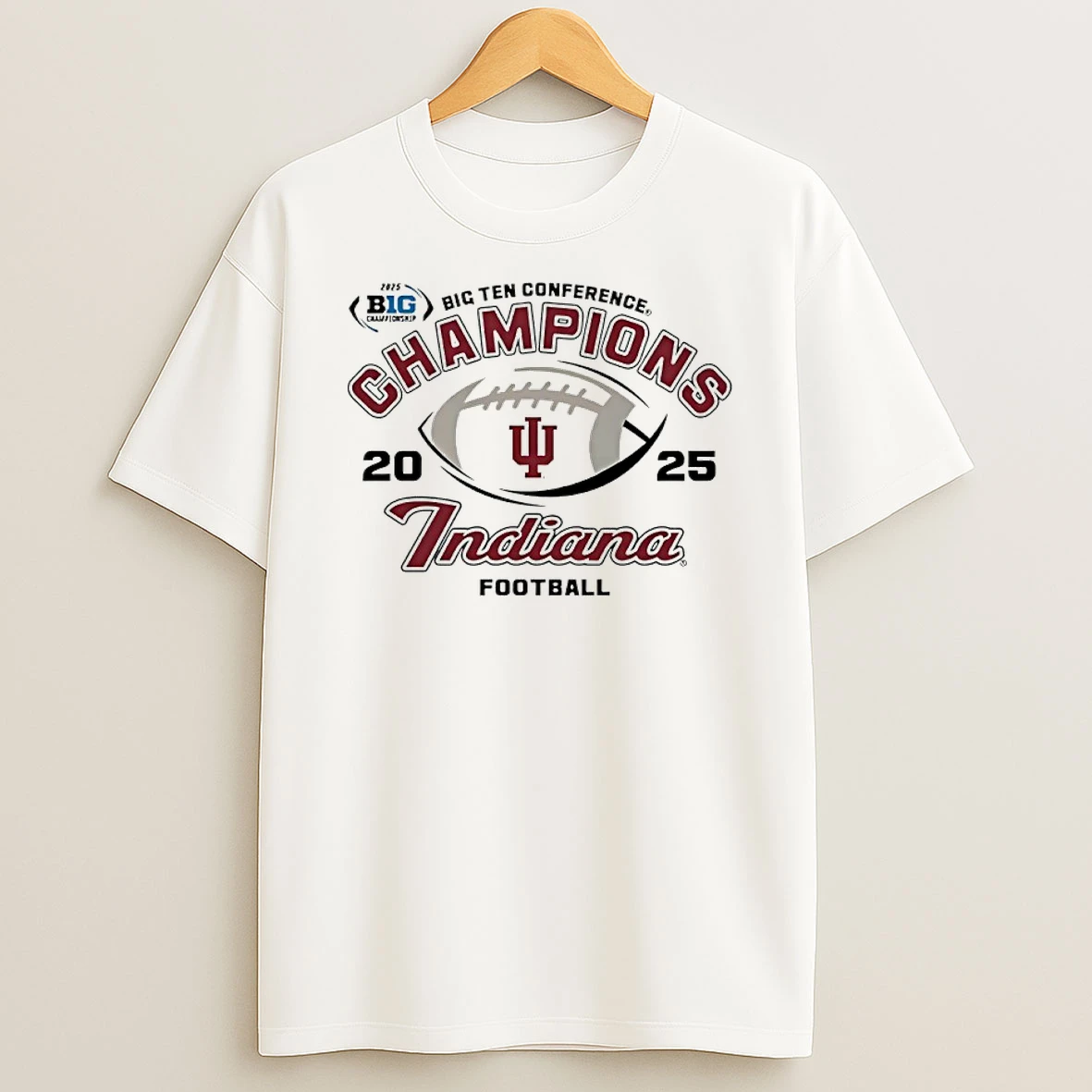 Indiana Hoosiers 2025 Big Ten Conference Champions T Shirt