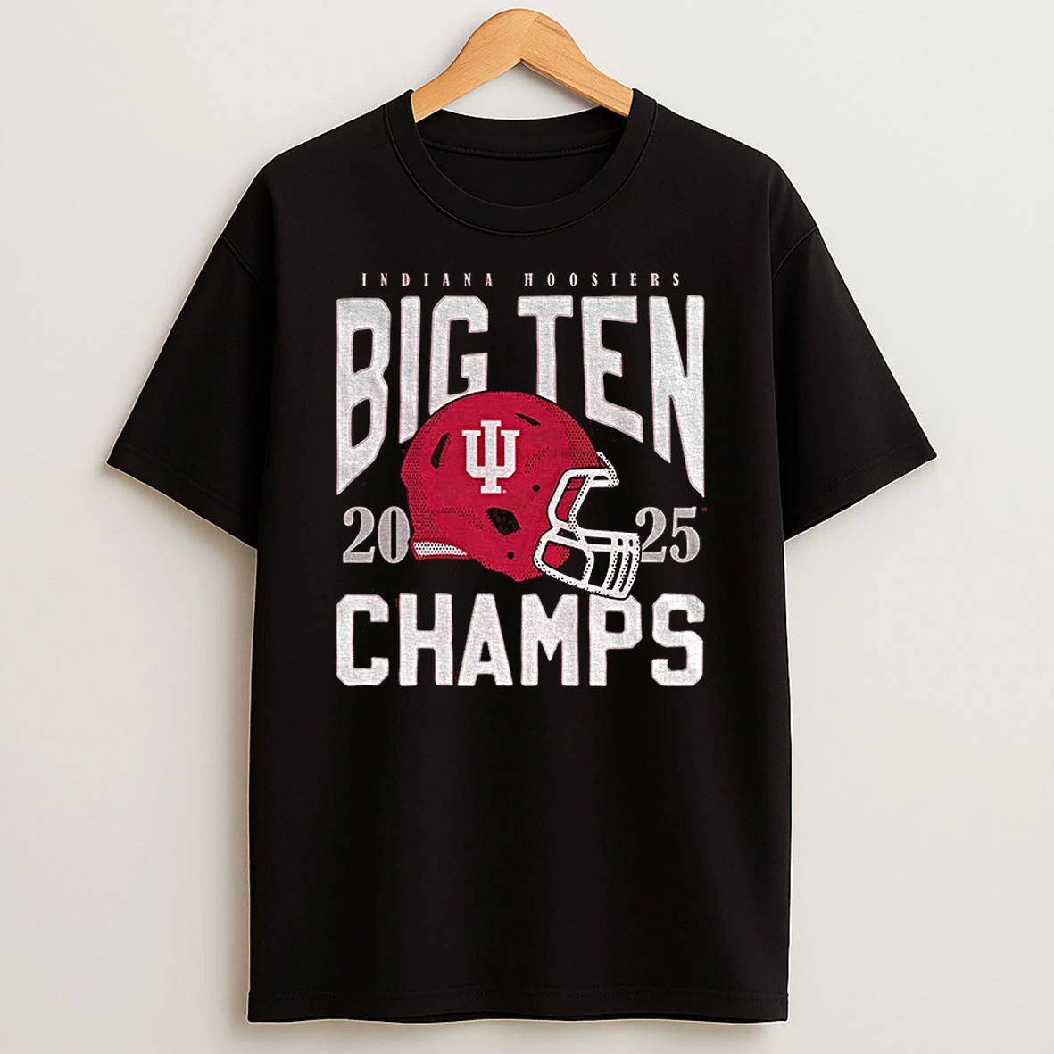 Indiana Hoosiers 2025 Big Ten Football Champs Helmet T Shirt