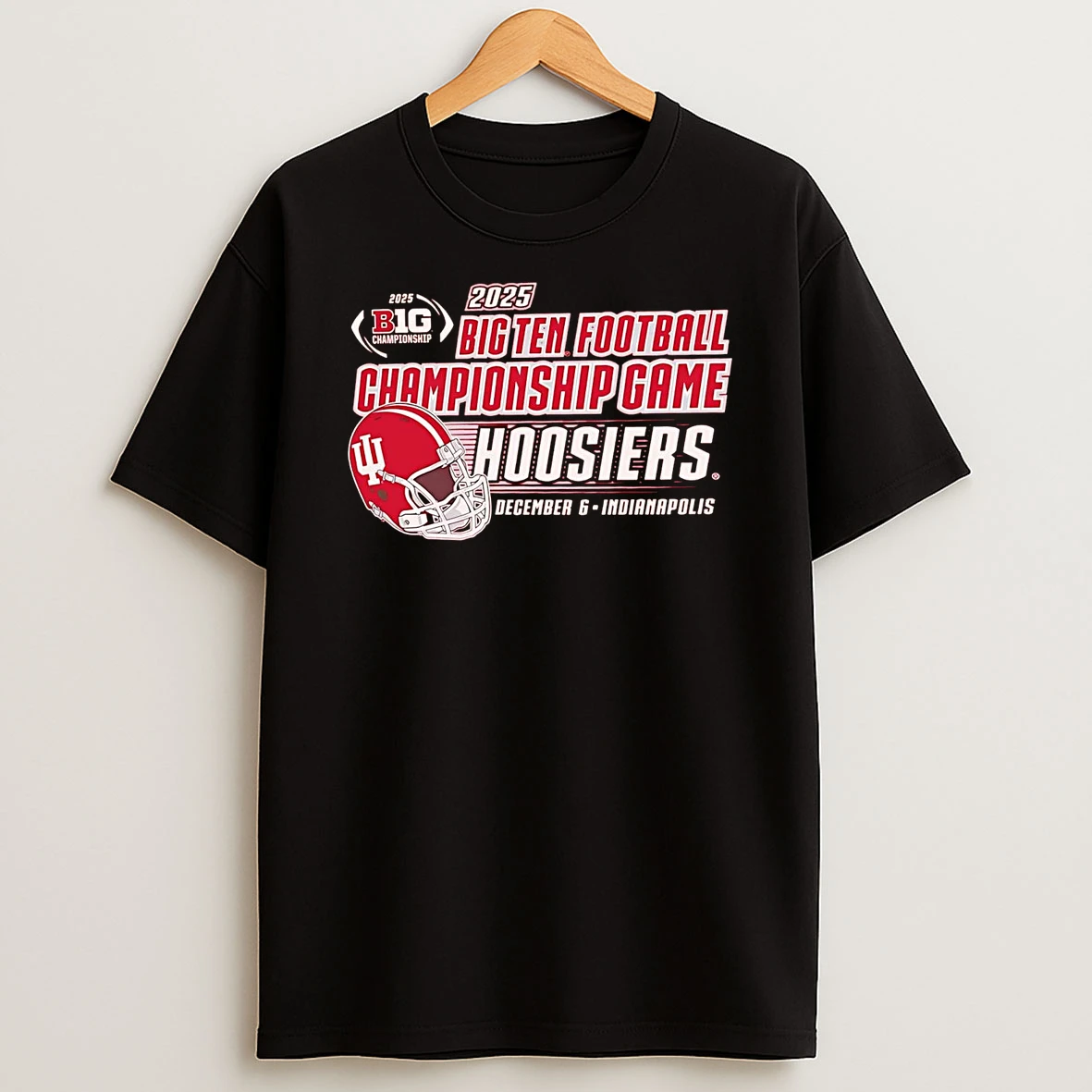 Indiana Hoosiers 2025 Big Ten Football Championship T Shirt