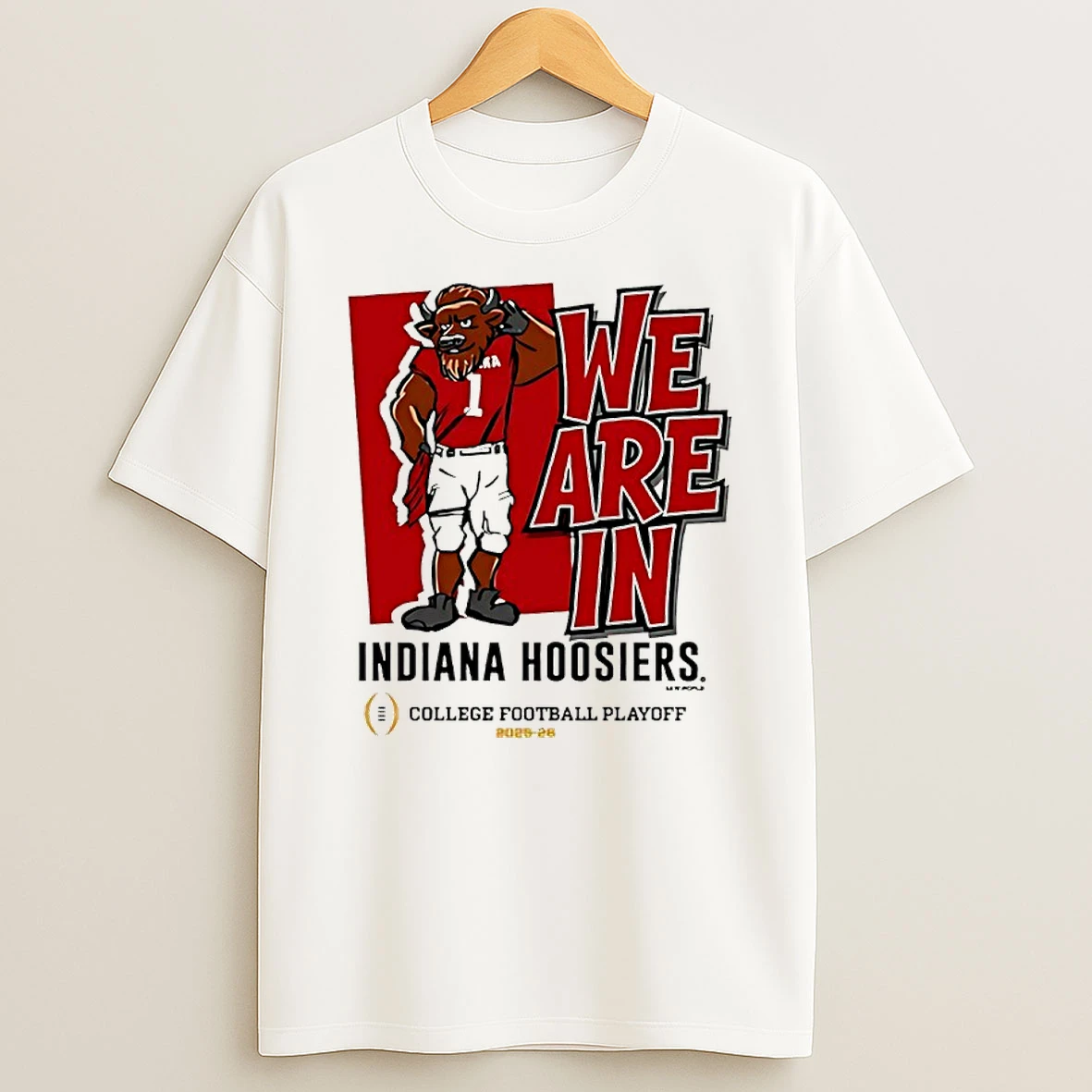 Indiana Hoosiers 2025 Cfp Bound We Are In Mascot T Shirt