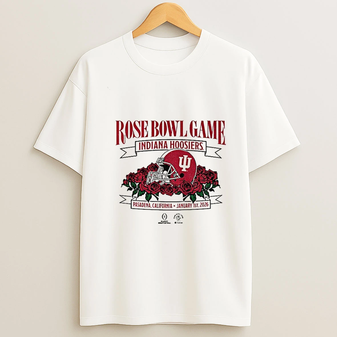 Indiana Hoosiers 2025 Rose Bowl Game Football Pasadena California January 1st 2026 T Shirt