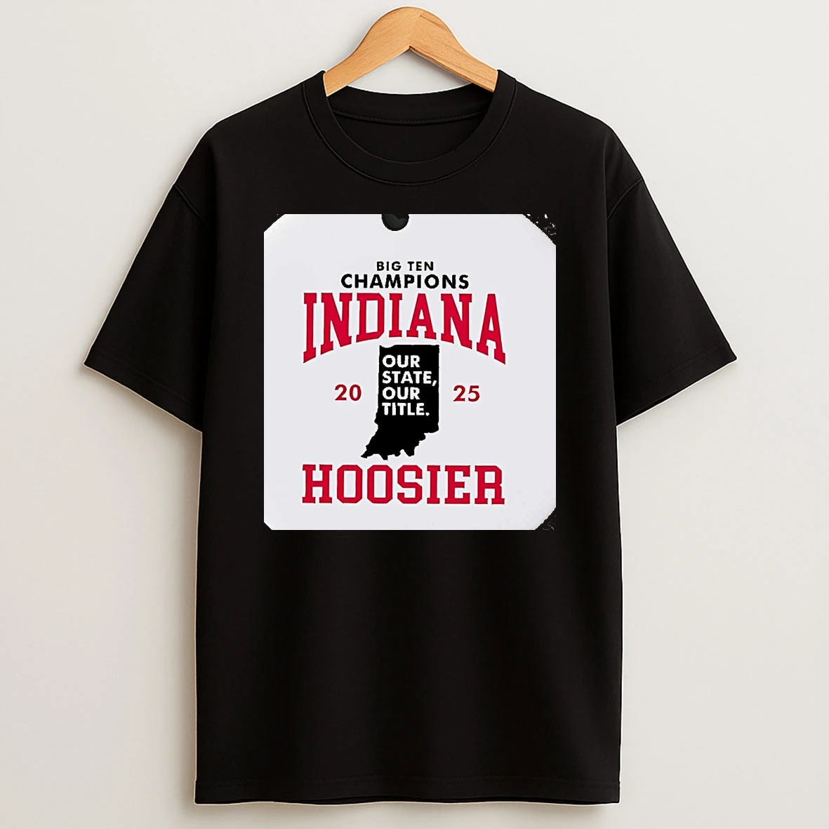 Indiana Hoosiers 2025 Big Ten Champions Our State Our Title Christmas T Shirt