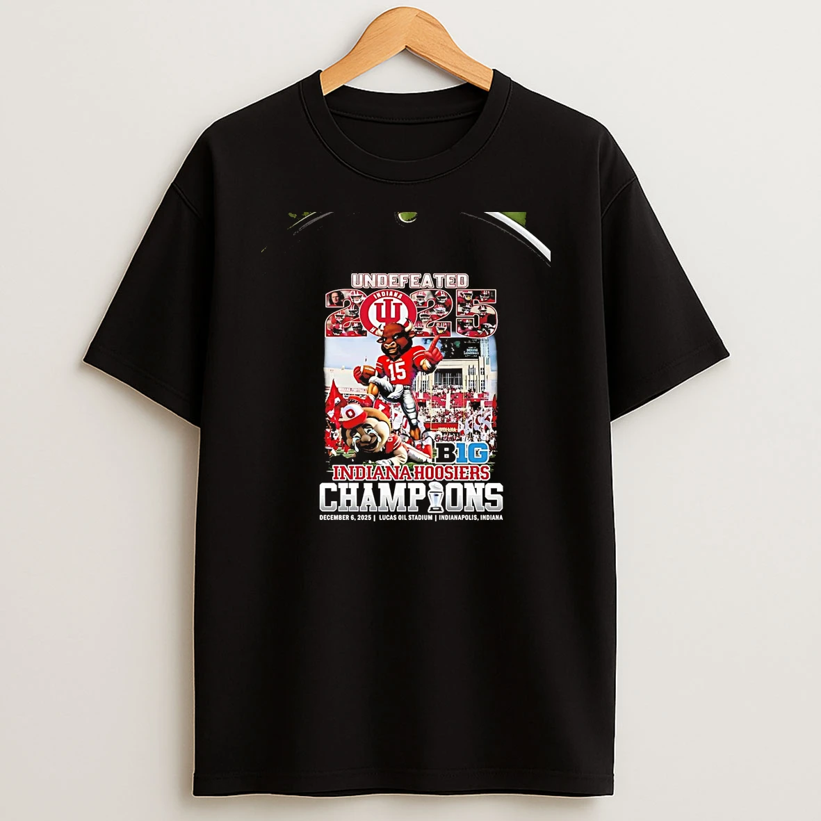 Indiana Hoosiers 2025 Undefeated Big Ten Champions Chriast T Shirt
