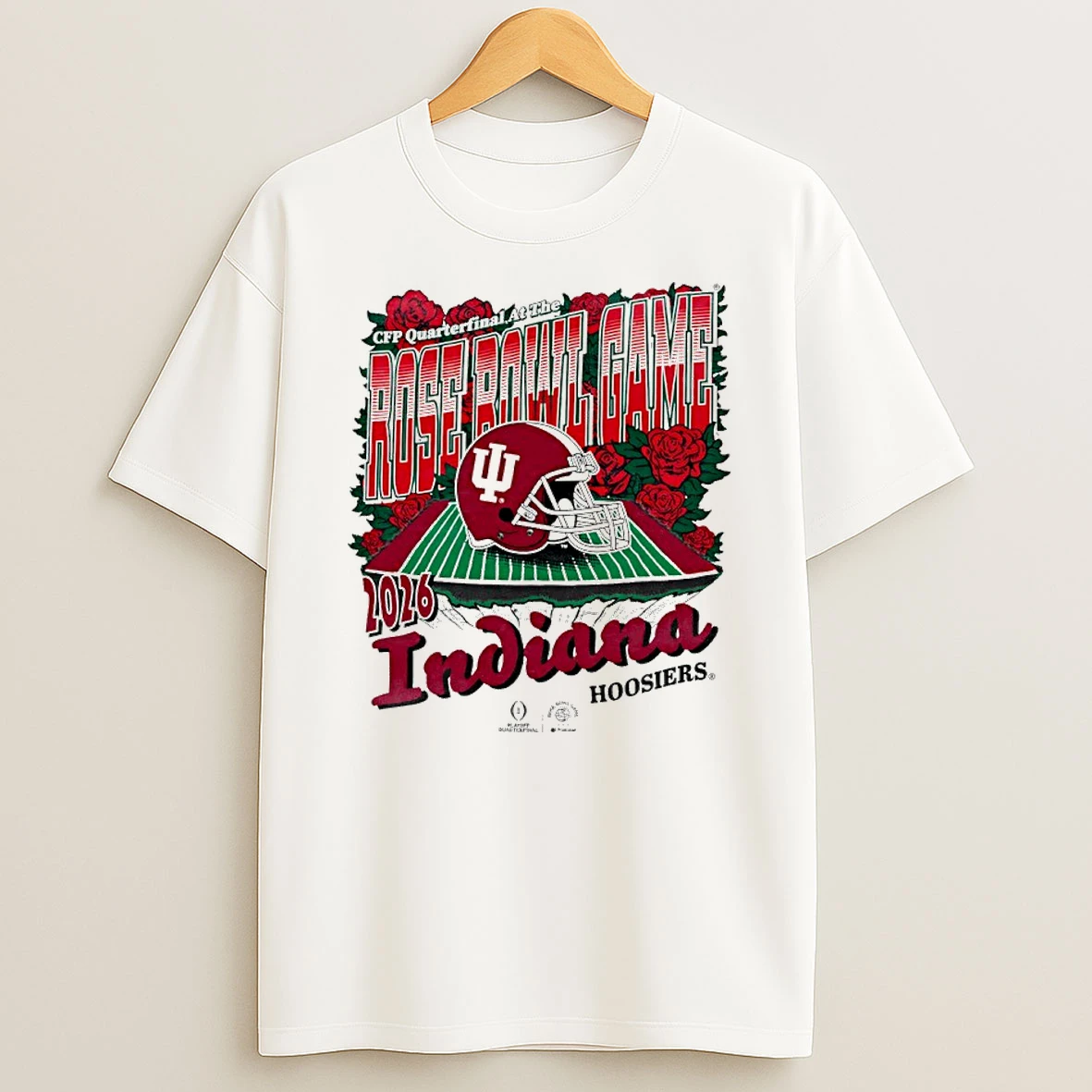 Indiana Hoosiers 2026 Cfp Rose Bowl Game T Shirt