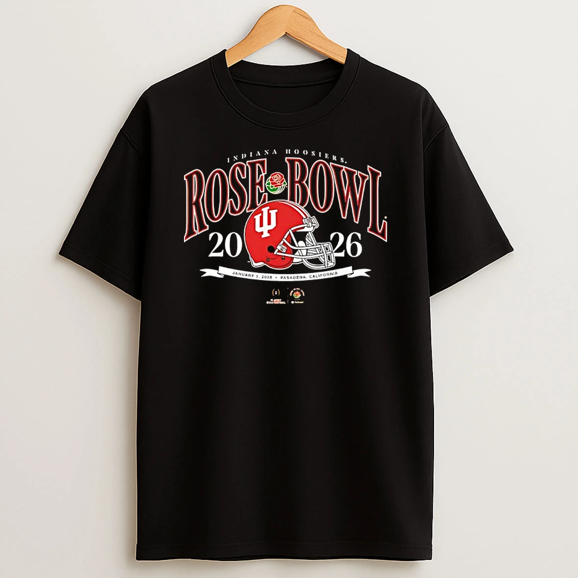 Indiana Hoosiers 2026 Rose Bowl Football Helmet T Shirt