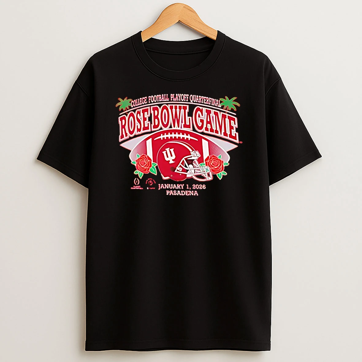 Indiana Hoosiers 2026 Rose Bowl Game College Football Playoff Quarterfinal T Shirt