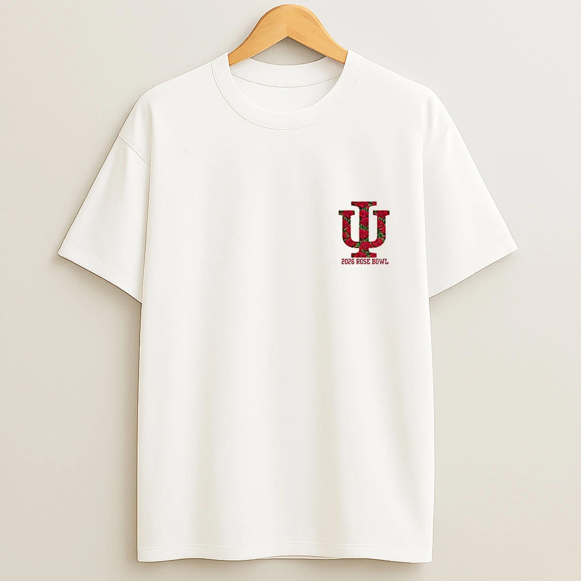 Indiana Hoosiers 2026 Rose Bowl Iu Super Cozy Logo T Shirt